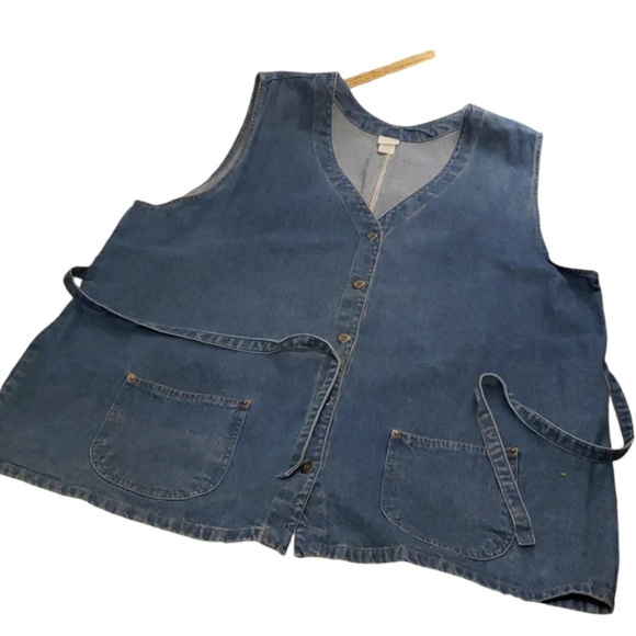 Cherokee Denim Vest Tunic. Size 26/28 - Picture 8 of 9